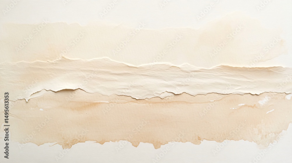 Obraz premium Cream Watercolor Paper Texture Background for Elegant Designs and Artistic Projects