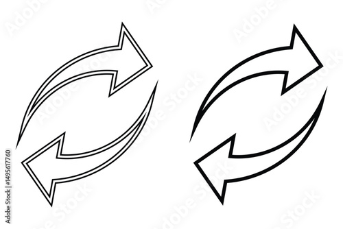 Reload sign and symbol. Update icon. eps 10.