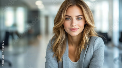 Back view of a gorgeous, skinny woman standing in a professional, bright, blurred office setting with a clean white tone. The composition includes ample caption space on the side, perfect for business Free Download Back view of a gorgeous, skinny woman standing in a professional, bright, blurred office setting with a clean white tone. The composition includes ample caption space on the side, perfect for business - GFXLoad