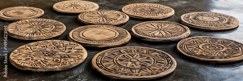 old coins on a white background