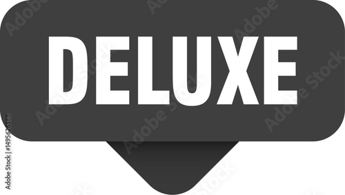 deluxe sticker. deluxe sign on transparent background