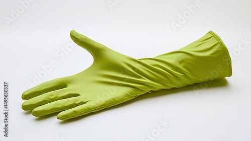 Lime green work glove