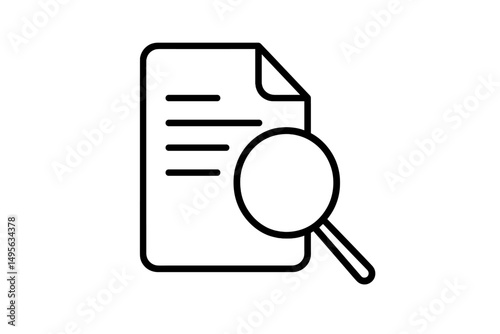 Document analysis takes place using a magnifying glass in a study setting during daylight