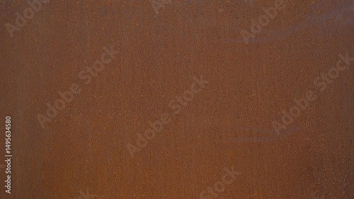 Grunge rusty orange brown metal corten steel rust stone background texture banner