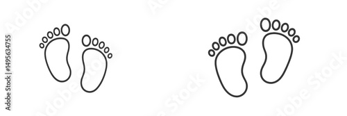 Baby footprints symbolize growth and innocence during a joyful celebration in a serene environment