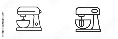 Kitchen appliances showcasing stand mixers in minimalist design for home baking enthusiasts captured in a modern setting