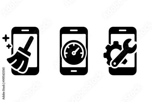 Cleaning and optimizing mobile devices with maintenance tools and apps for better performance