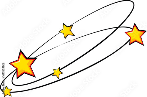 Dizzy Star Comic Effect