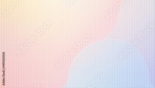 Soft pastel gradient with subtle grid, dreamy aesthetic abstract background