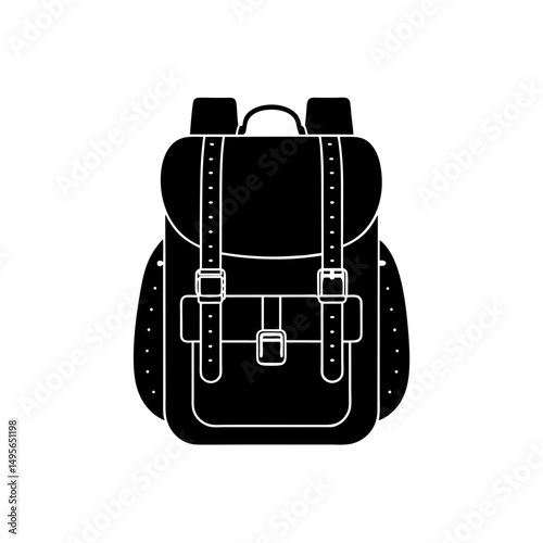 backpack with buckles   travel  hiking  or school