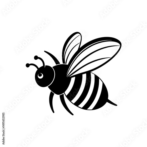bumblebee with motion lines   nature or productivi 