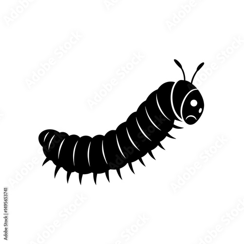 caterpillar crawling   growth or change concept  