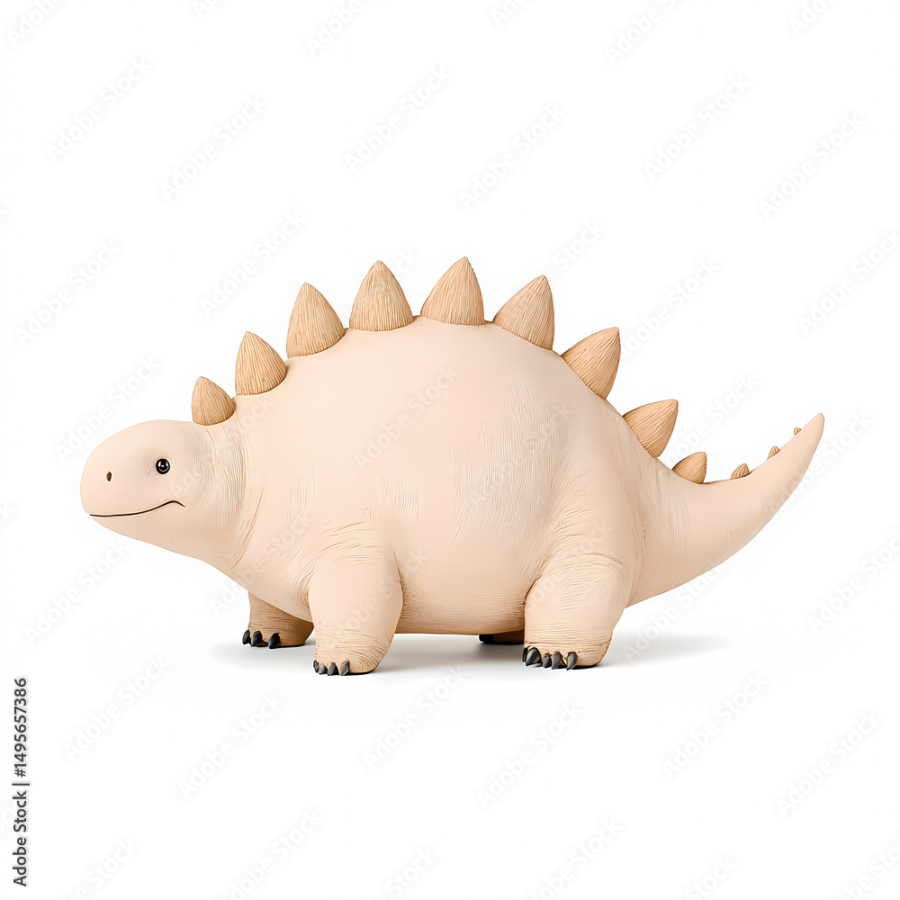 Naklejka premium This adorable dinosaur figurine brings joy to any space inspiring creativity and playfulness.