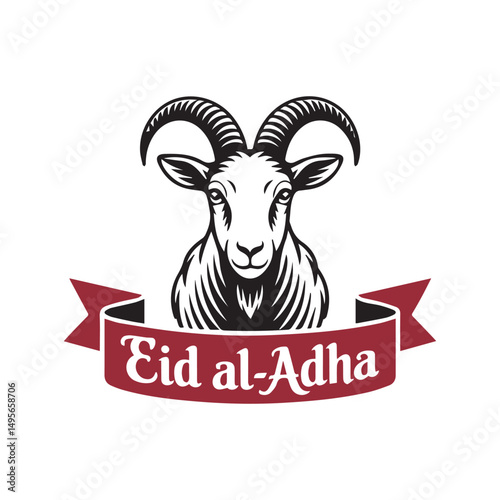 Eid al-Adha Goat Illustration