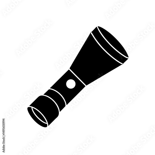 flashlight with beam   emergency or power outage 