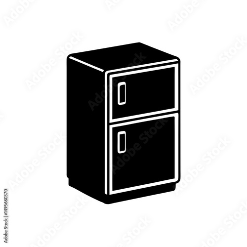 fridge with two compartments   home appliance icon 
