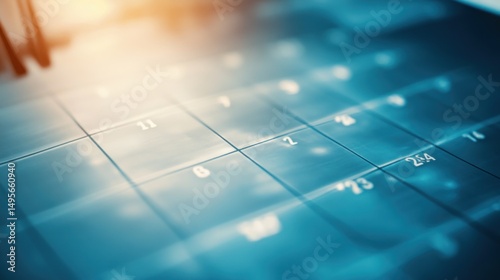 Blurred Calendar Grid