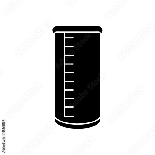 graduated cylinder with measurement   liquid volum 