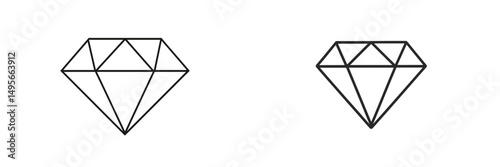 Two minimalist diamond shapes displayed in a simple monochromatic design for artistic and branding purposes