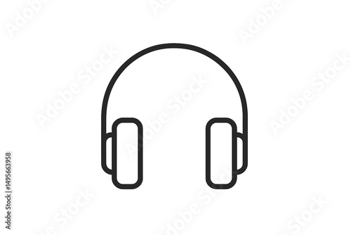 Iconic design of modern headphones displayed against a minimalist background