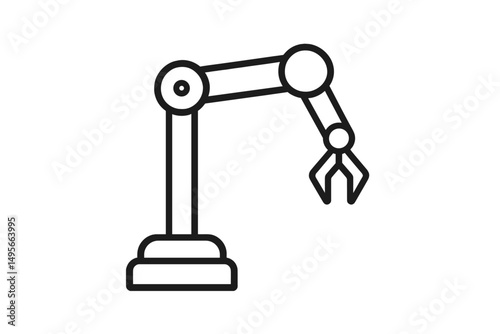 Industrial robotic arm designed for automation in manufacturing processes