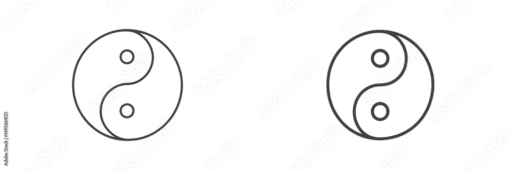 Yin and yang symbols representing balance and harmony in life Yin and yang symbols representing balance and harmony in life