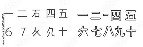 Learning numbers in Chinese with simple illustrations in a classroom setting