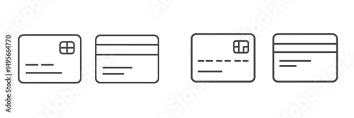 Various credit card designs arranged side by side showcasing different styles and formats in a minimalist layout for modern banking