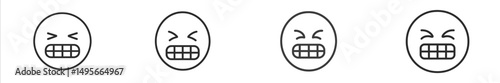 Animated faces expressing a range of emotions with exaggerated features showcasing intense reactions