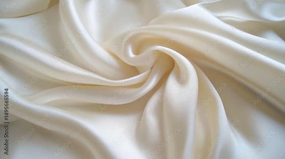 Obraz premium Luxurious White Silk Fabric Texture for Elegant Background Design