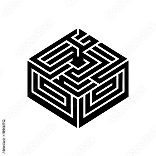 maze with a single path traced   problem solving 