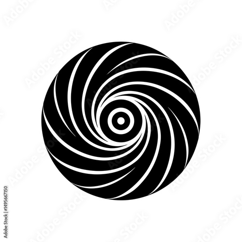 minimal spiral swirl   hypnotic or decorative symb.svg