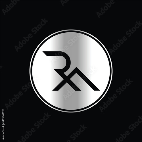 Initial RA letter logo with creative modern business typography vector template