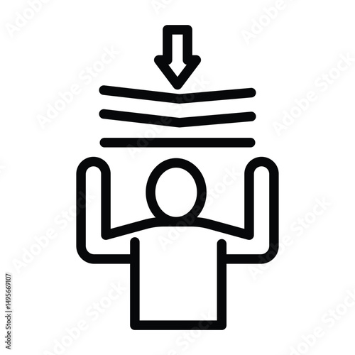 Resilience line icon , vector, pixel perfect, illustrator file 
