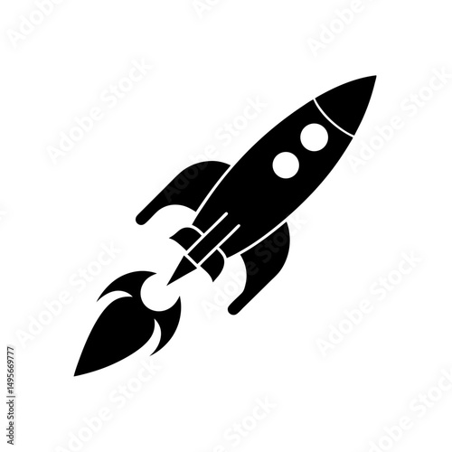 rocket ship with smoke trail   adventure or space 
