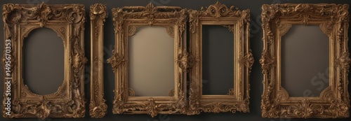 Elegant vintage frames, ornate details, nostalgic appeal, frame border, classic frame
