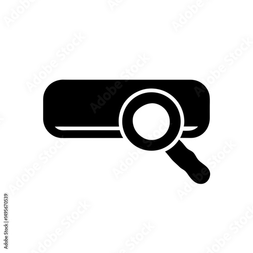 search bar with magnifier   user interface search 