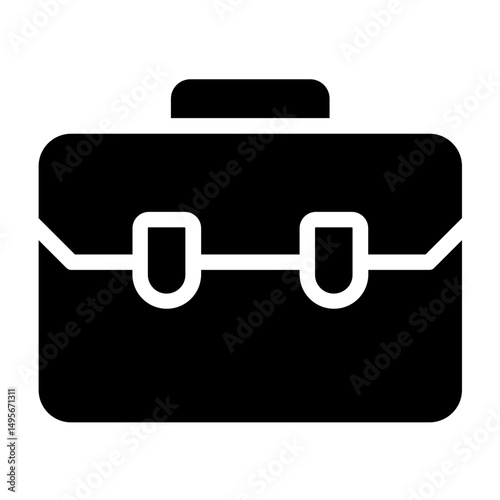 Briefcase line icon style