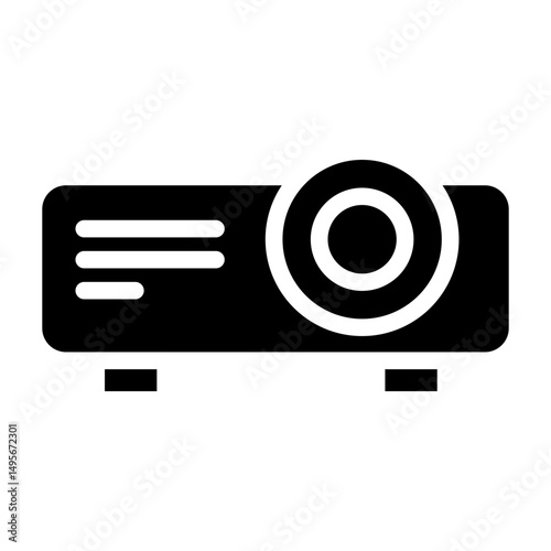Projector line icon style