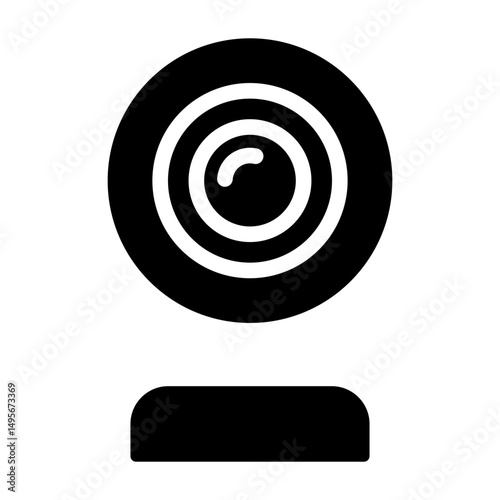 Webcam line icon style