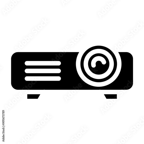 Projector line icon style