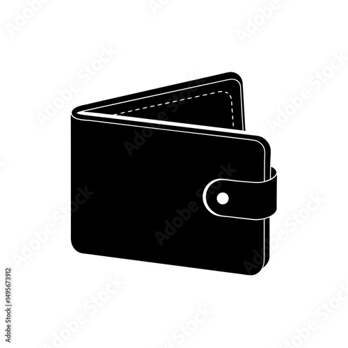 wallet with card peeking   shopping or spending 