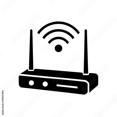 wi fi router with signal bars   connectivity icon .svg