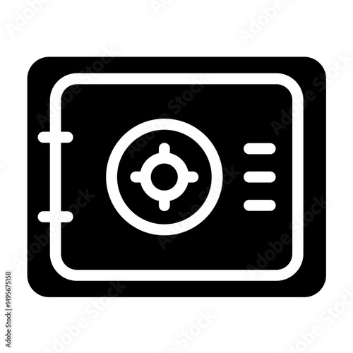 Safe Box line icon style