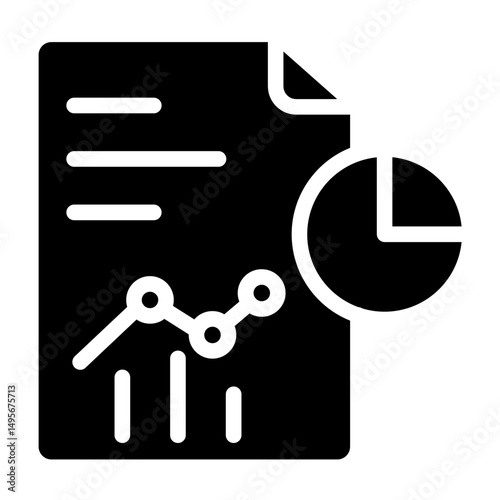 Report Line Icon Style