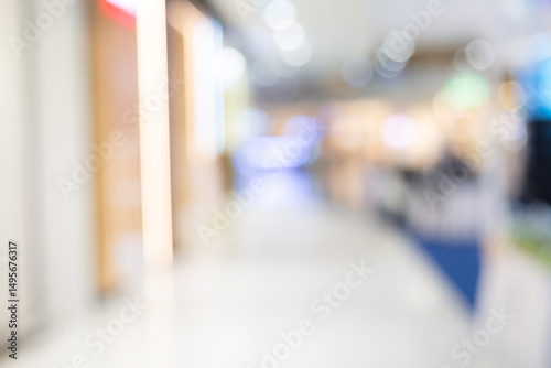 Wallpaper Mural Blurred shopping mall background,Abstract blur and defocus shopping mall in department store interior for background Torontodigital.ca