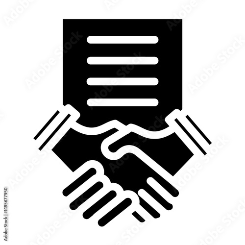 Agreement Line Icon Style