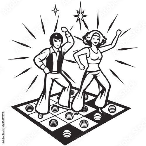 Disco Dance Party Retro Fun