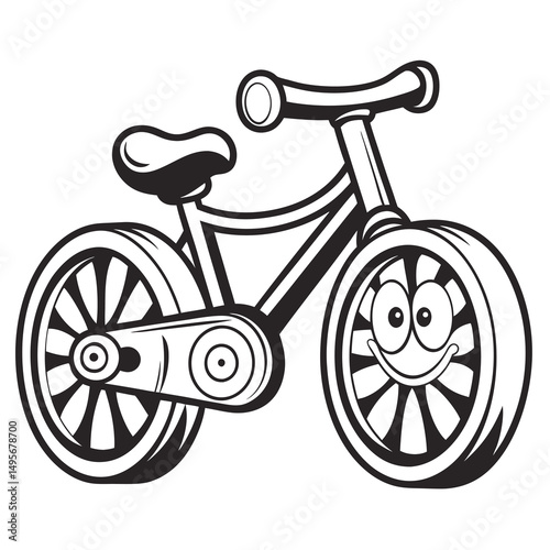Happy Kids Bicycle Fun Ride