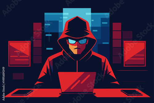hacker with laptop